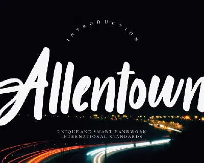 Allentown Script font