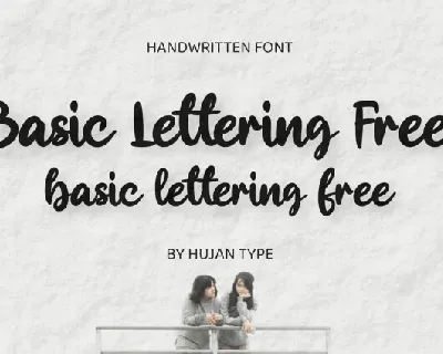 Basic Lettering font