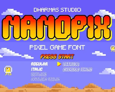 Nano Pix DEMO font