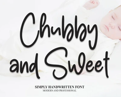 Chubby And Sweet font