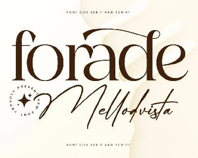 Forade Mellodvista Duo font