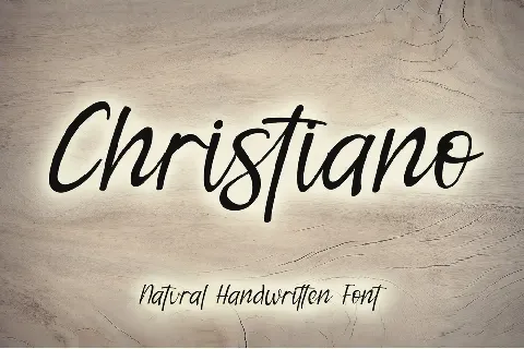 Christiano - Personal Use font