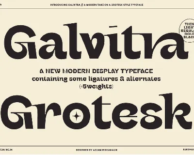 Galvitra font