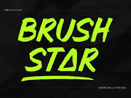 Star Brush - Demo Version font
