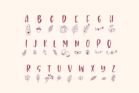 Autumn Dingbats font