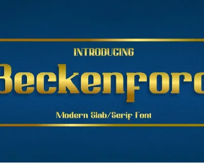 Beckenford font