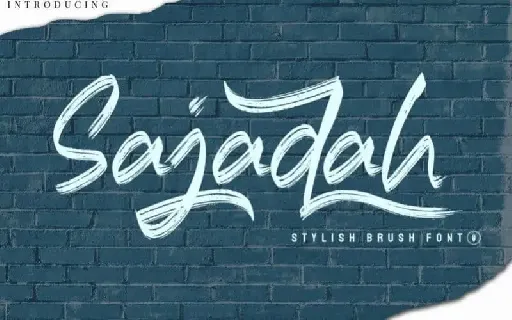 Sajadah Brush font