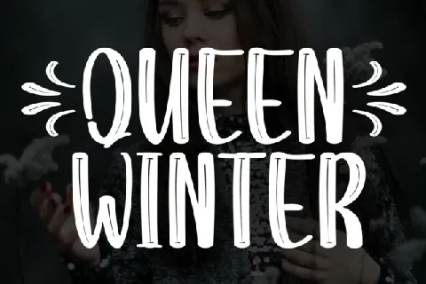 Queen Winter Display font