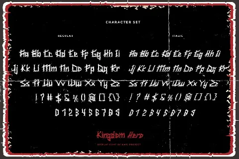 Kingdom Hero Demo font