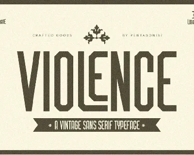 Violence font