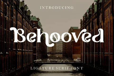 Behooved font