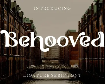 Behooved font