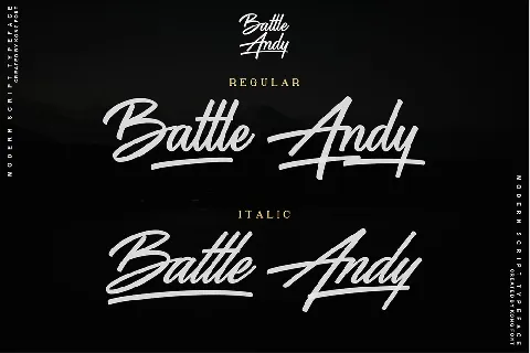 Battle Andy font