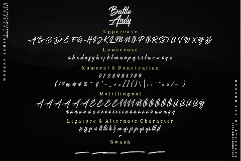 Battle Andy font