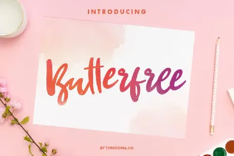 Butterfree Girly Script font