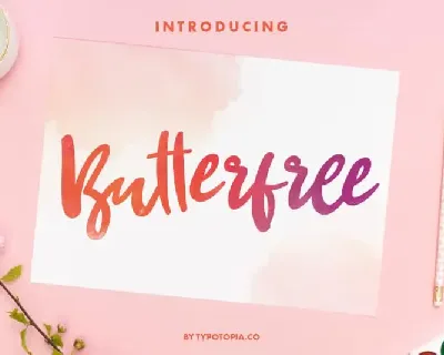 Butterfree Girly Script font