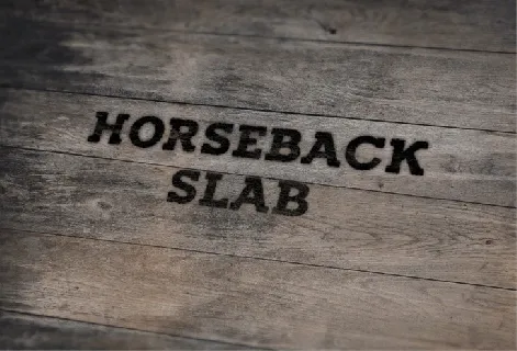 Horseback Slab font