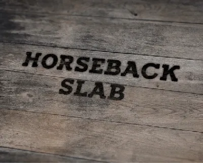 Horseback Slab font