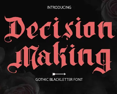 Decision Making font