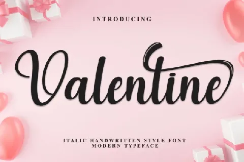 Valentine Script font