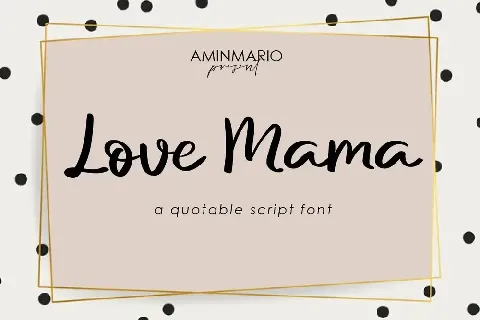 Love Mama font