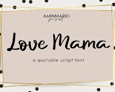 Love Mama font