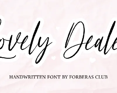 Lovely Dealer font