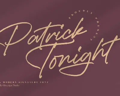 Patrick Tonight font