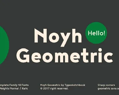 Noyh Geometric Family font