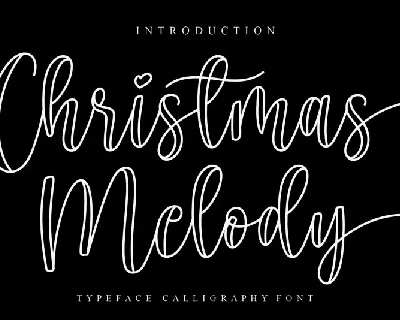 Christmas Melody Script font