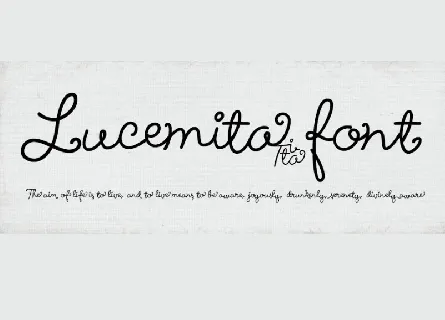 Lucemita font