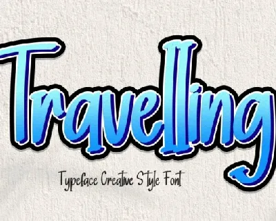 Travelling Display font
