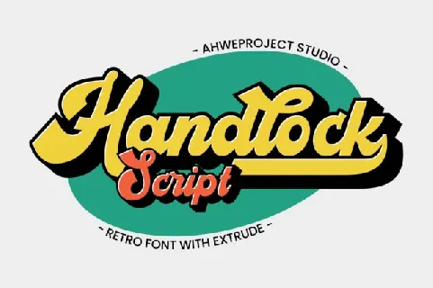Handlock – Retro Script font