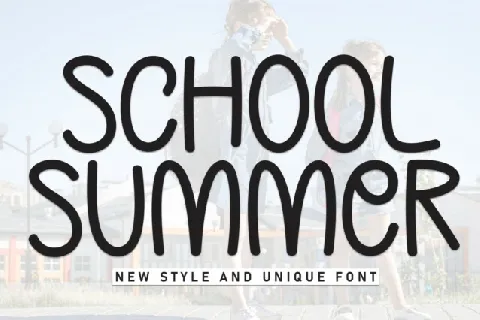 School Summer Display font