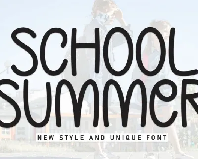 School Summer Display font