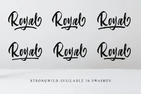 Strongwild Brush font