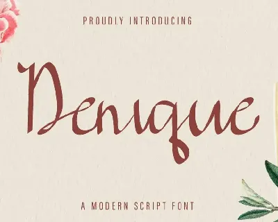 Denique Demo font