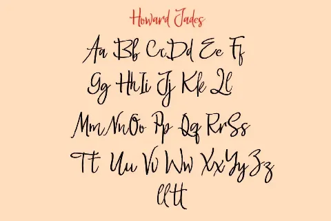 Howard Jades font