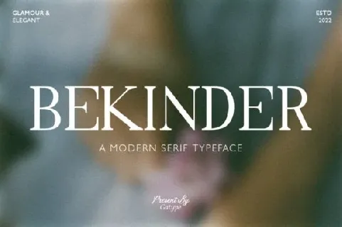 Bekinder font