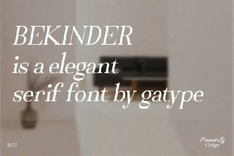 Bekinder font