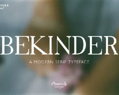 Bekinder font