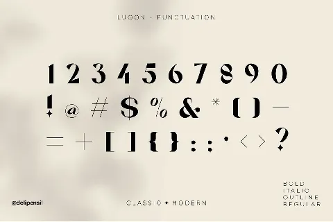 Lugon font