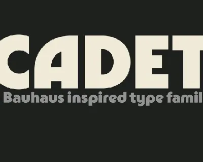 Cadet Family font