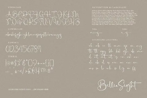 Billie Sight font