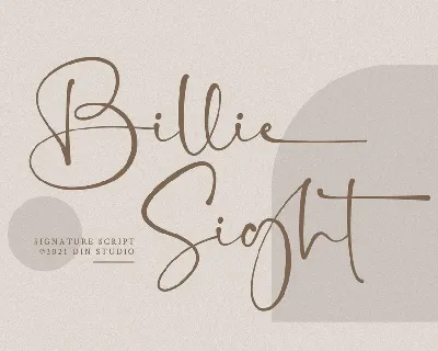 Billie Sight font