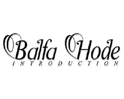 BalfaHode Serif font