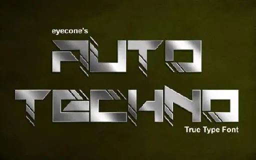 Auto Techno font