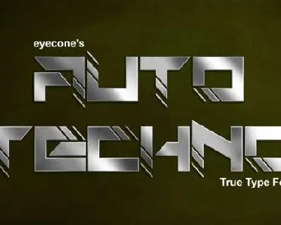 Auto Techno font