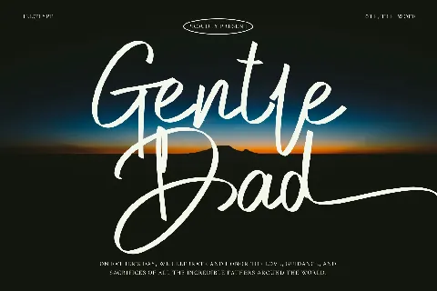 Gentle Dad - Personal Use font