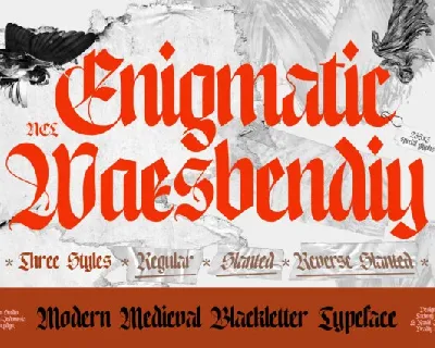 NCL Enigmatic Waesbendiy font